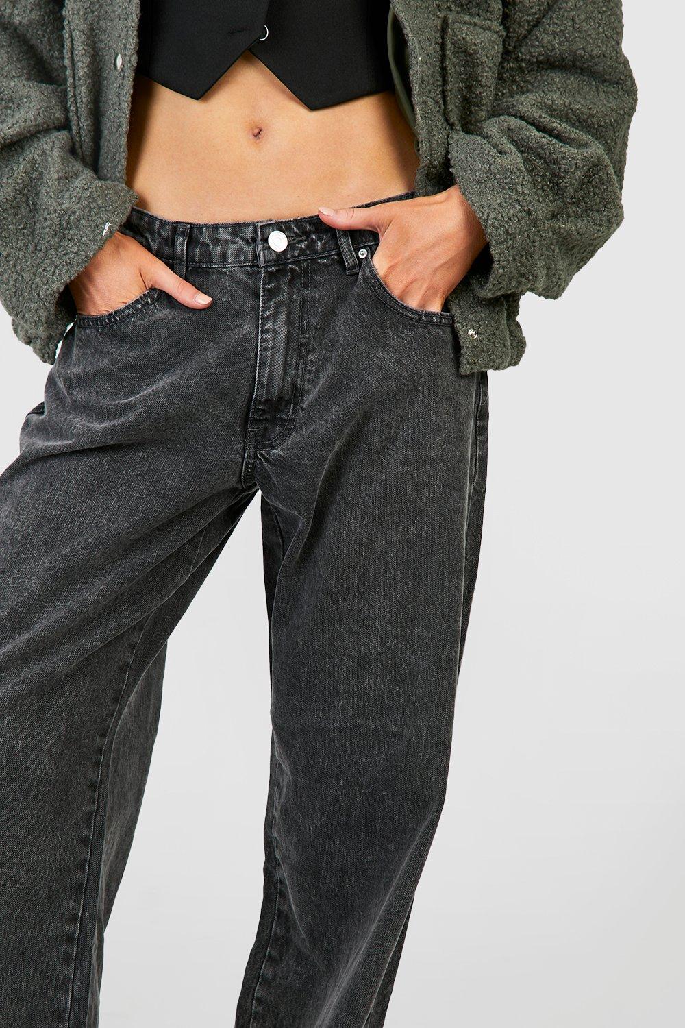 Black store acid jeans